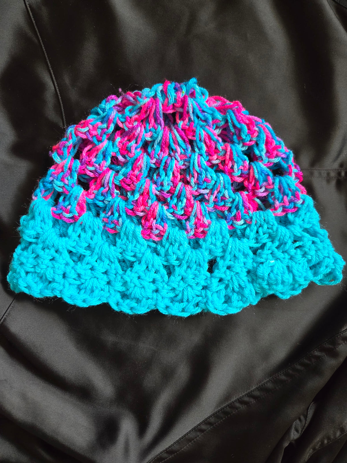Aqua Granny Stripe Bucket Hat