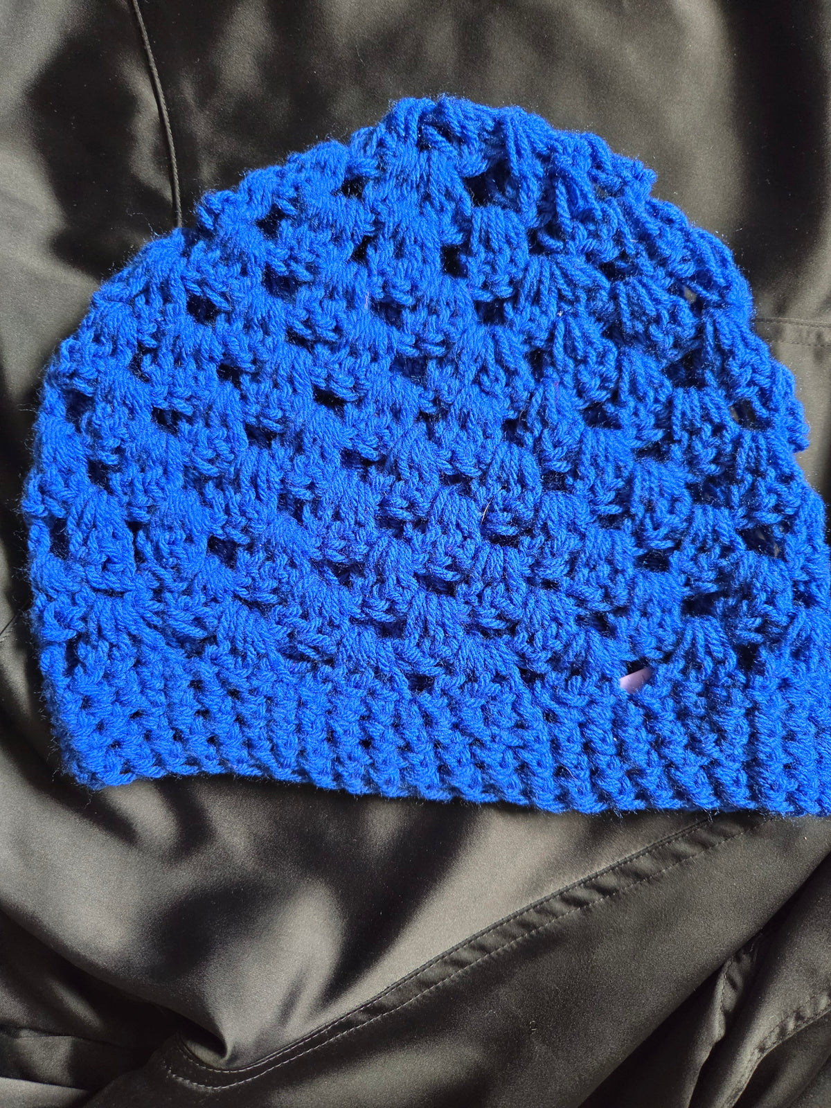 Blue Granny Stripe Beanie